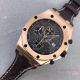 Swiss 7750 Audemars Piguet Rose Gold Black Dial Leather Copy Watch (3)_th.jpg